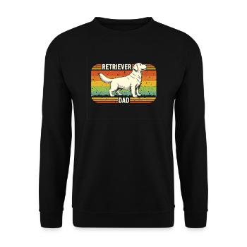 Golden Retriever is Golden for Best Dog - Unisex Sweatshirt - black - Front - Alina (178cm) & Michal (187cm)
