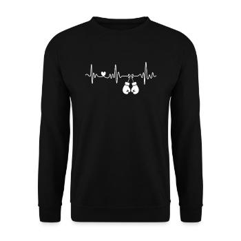 Gants de boxe Boxer Boxer Heartbeat Boxing - Sweat-shirt Unisexe - noir - Devant - Alina (178cm) & Michal (187cm)