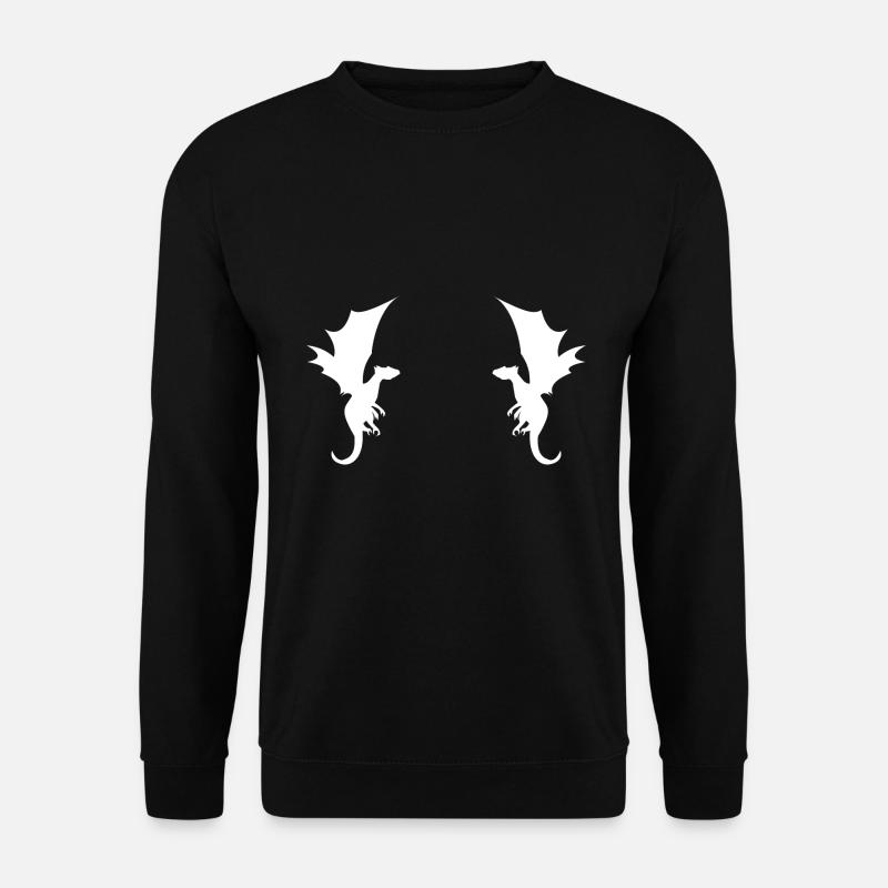 Dragon Dragon Pattern - Unisex Sweatshirt - black