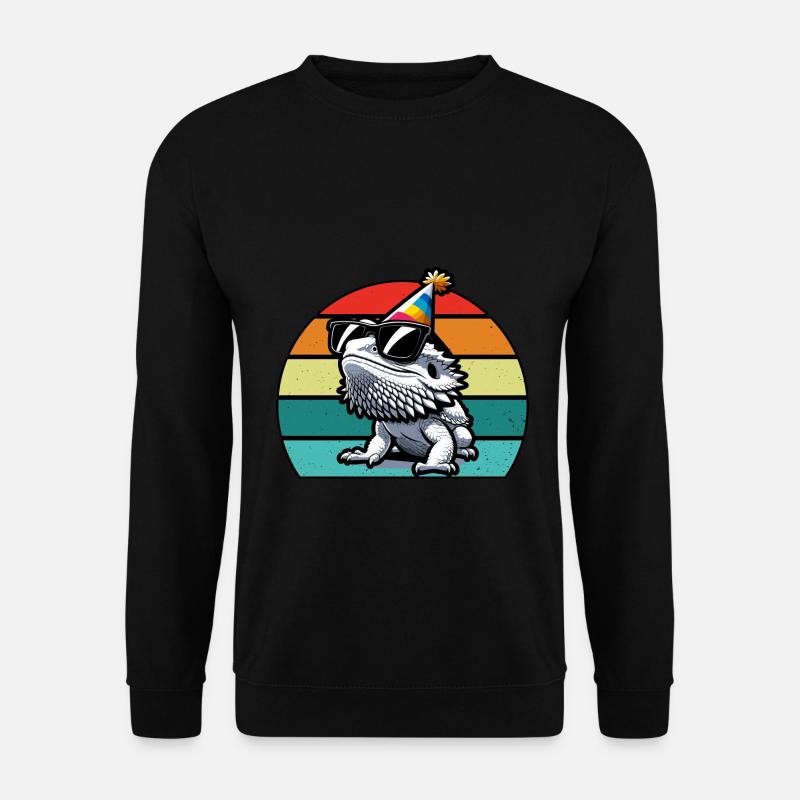 Bearded Dragon Lizard - Unisex Sweatshirt - black