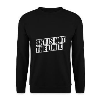 Sky is not the Limit - Unisex Pullover - Schwarz - Vorne - Alina (178cm) & Michal (187cm)
