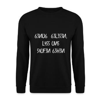 Genug gelesen lass uns saufen gehen / Student Uni - Unisex Pullover - Schwarz - Vorne - Alina (178cm) & Michal (187cm)