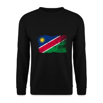 Namibia - Unisex Sweatshirt - black - Front - Alina (178cm) & Michal (187cm)