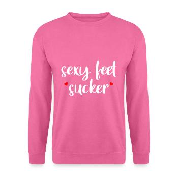 Sexy Feet Sucker - Sweat-shirt Unisexe - rose - Devant