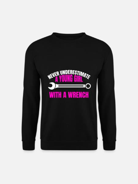 Werkzeug Mädchen Handwerk Damen Handwerker Frau - Unisex Pullover - Schwarz