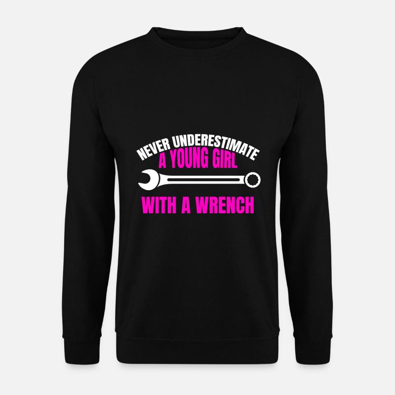 Werkzeug Mädchen Handwerk Damen Handwerker Frau - Unisex Pullover - Schwarz