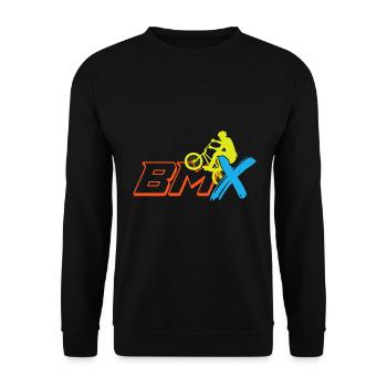 BMX Motocross Extreme BMX Bike Bike Cyclisme - Sweat-shirt Unisexe - noir - Devant - Alina (178cm) & Michal (187cm)