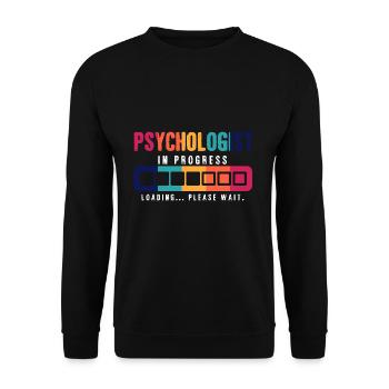 Psychologue - Sweat-shirt Unisexe - noir - Devant - Alina (178cm) & Michal (187cm)