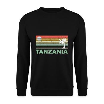 Tanzania Tanzania Gift for Tanzanians Tanzania - Unisex Sweatshirt - black - Front - Alina (178cm) & Michal (187cm)