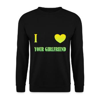 J’aime ta petite amie - Sweat-shirt Unisexe - noir - Devant - Alina (178cm) & Michal (187cm)