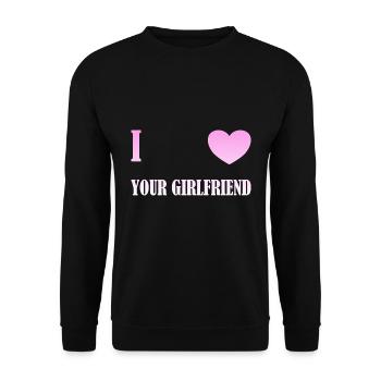 J’aime ta petite amie - Sweat-shirt Unisexe - noir - Devant - Alina (178cm) & Michal (187cm)