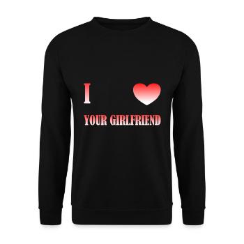 J’aime ta petite amie - Sweat-shirt Unisexe - noir - Devant - Alina (178cm) & Michal (187cm)