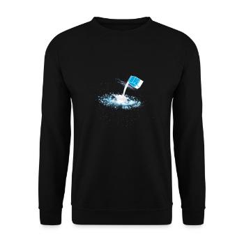 Lait Galactique Voie Lactée - Sweat-shirt Unisexe - noir - Devant - Alina (178cm) & Michal (187cm)