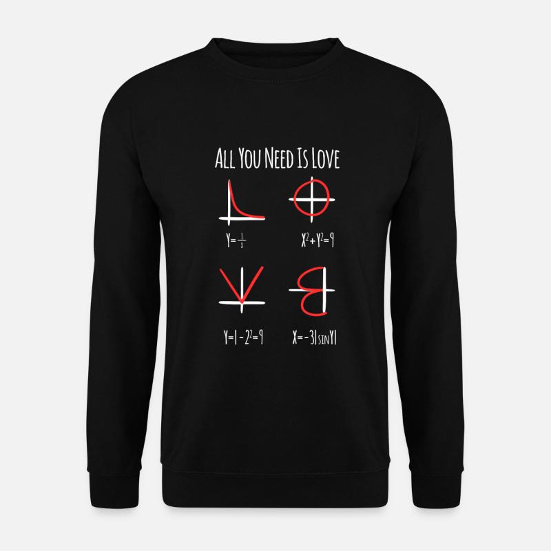 Enseignant en mathématiques - Sweat-shirt Unisexe - noir