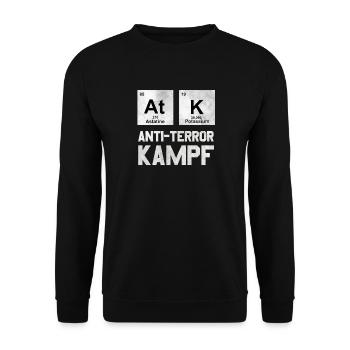 ATK Anti Terror fight gift - Unisex Sweatshirt - black - Front - Alina (178cm) & Michal (187cm)