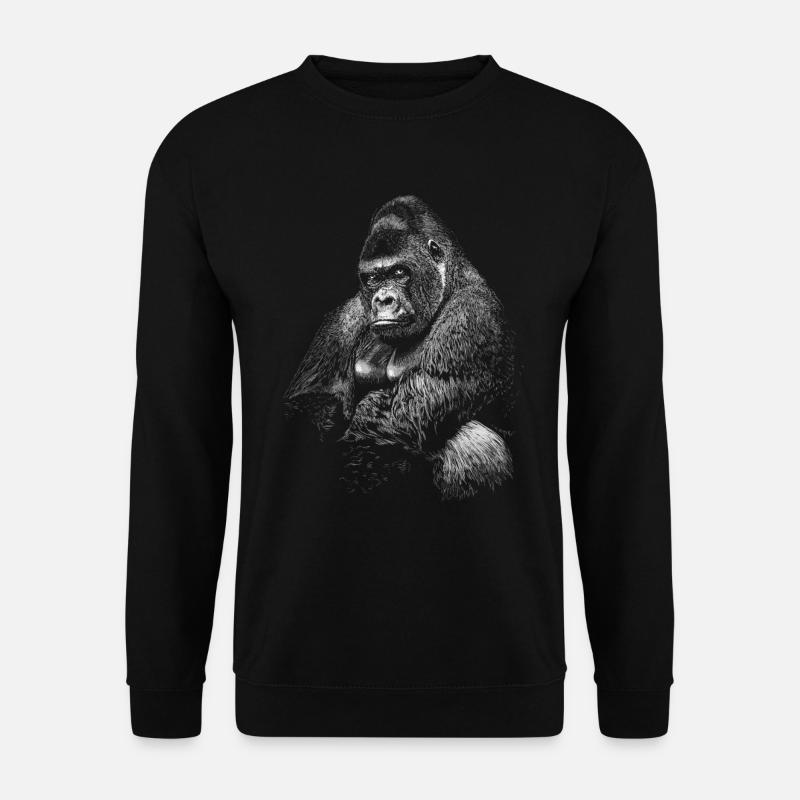 Gorilla - Unisex Pullover - Schwarz
