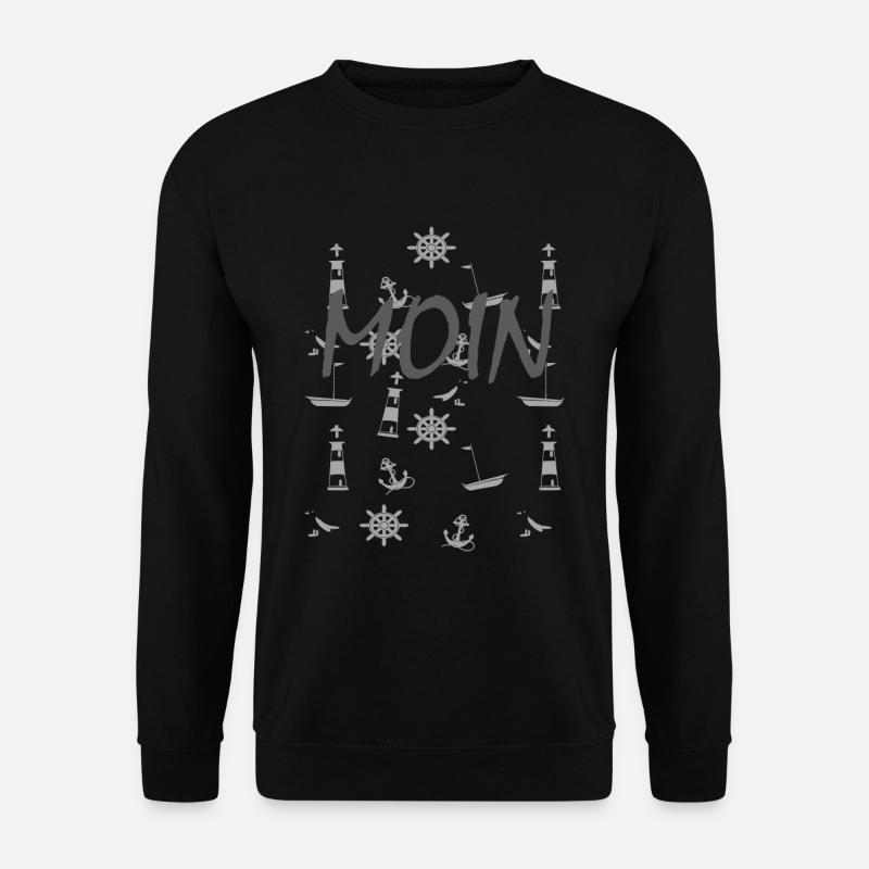 Maritime Symbole Moin - Unisex Pullover - Schwarz