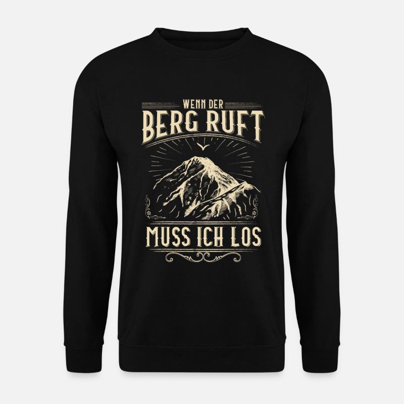 Mountaineers / Peaks / Alps - Unisex Sweatshirt - black