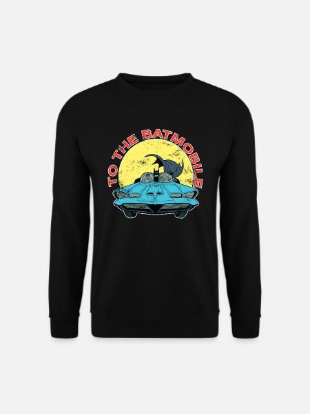 DC Comics Batman Robin Batmobil Vintage - Unisex Pullover - Schwarz