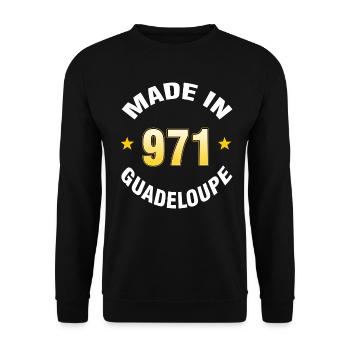 Guadeloupe - Sweat-shirt Unisexe - noir - Devant - Alina (178cm) & Michal (187cm)