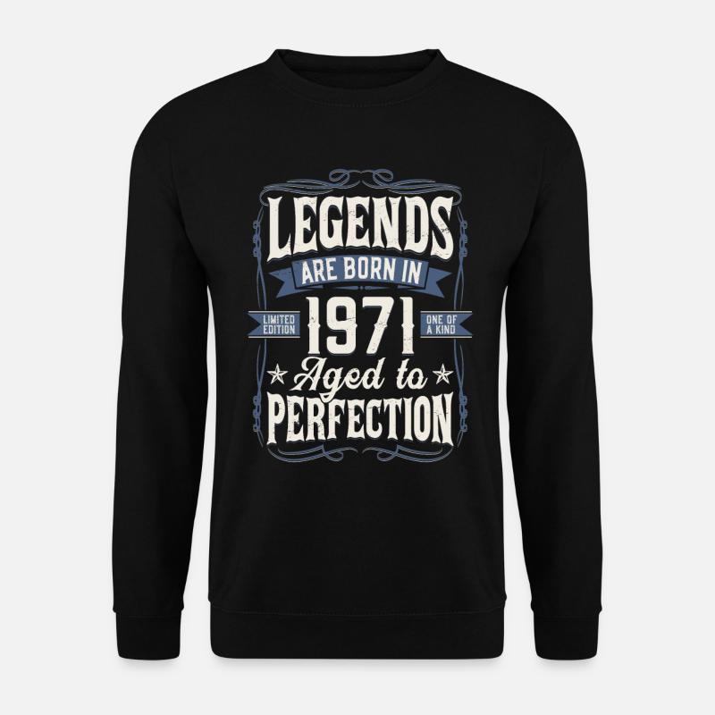 Jahrgang 1971 geboren Legende Geburtstag Geschenk - Unisex Pullover - Schwarz