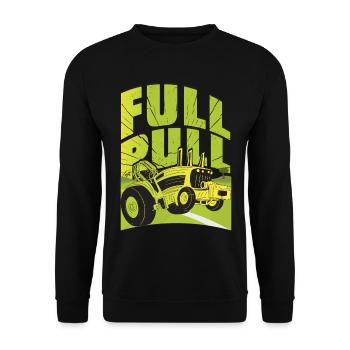 Tractor Pulling - Unisex Sweatshirt - black - Front - Alina (178cm) & Michal (187cm)