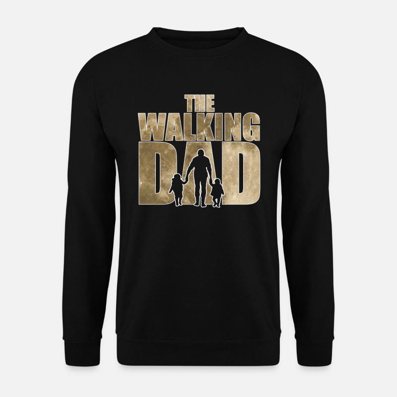 The walking Dad Vater Vatertag Geschenk - Unisex Pullover - Schwarz