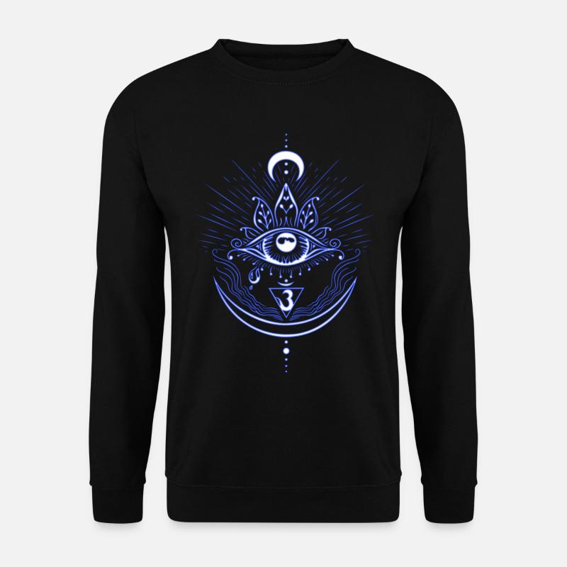 Third Eye Chakra Symbol Third Eye - Unisex Sweatshirt - black
