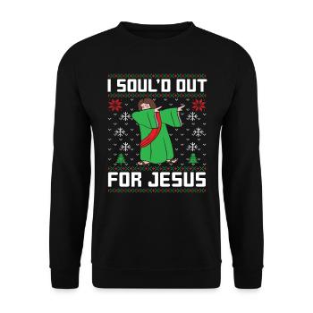 i soul´d out for Jesus - Unisex Pullover - Schwarz - Vorne - Alina (178cm) & Michal (187cm)