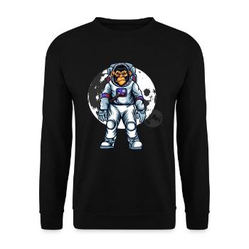 Star Monkey Outfit - Unisex Sweatshirt - black - Front - Alina (178cm) & Michal (187cm)