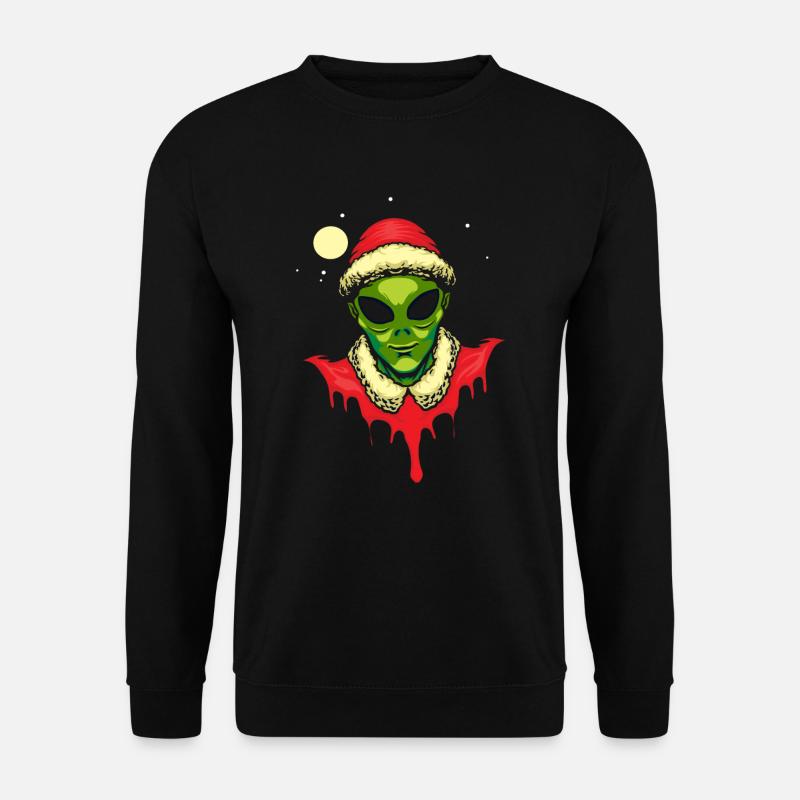 Alien Santa Outfit - Unisex Pullover - Schwarz