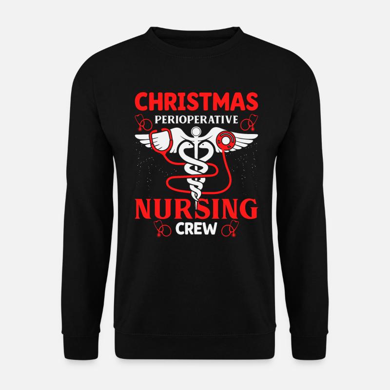 Christmas Nursing Crew Outfit - Unisex Sweatshirt - black