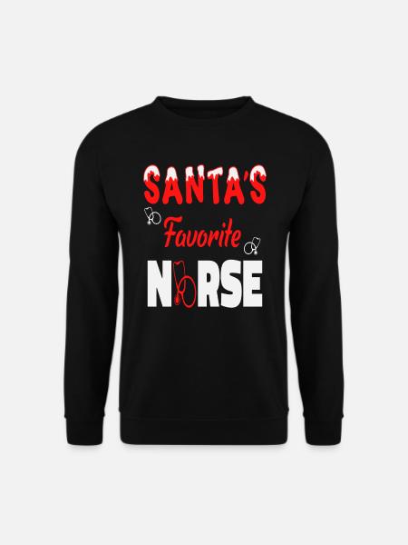 Santas Nurse - Unisex Sweatshirt - black