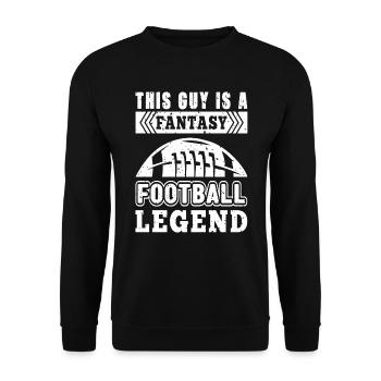 Fantasy Football - Sweat-shirt Unisexe - noir - Devant - Alina (178cm) & Michal (187cm)