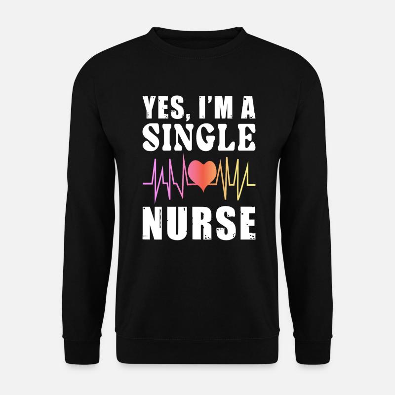 Tenue d’infirmière célibataire - Sweat-shirt Unisexe - noir