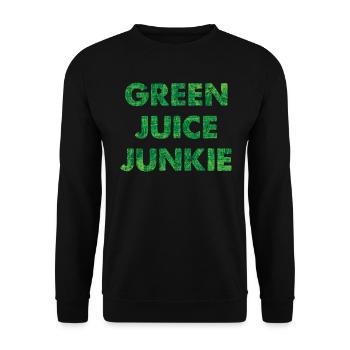 Green Juice 3 Farbe Remix - Unisex Pullover - Schwarz - Vorne - Alina (178cm) & Michal (187cm)
