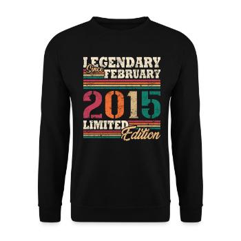 Légendaire Février 2015 édition limitée - Sweat-shirt Unisexe - noir - Devant - Alina (178cm) & Michal (187cm)