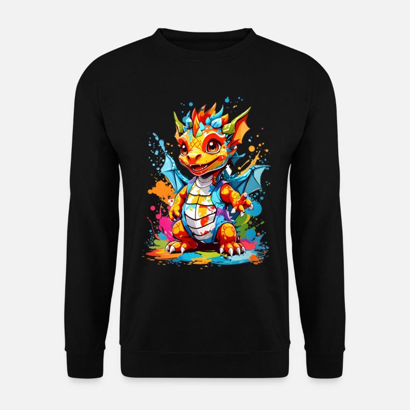 Drachen - Unisex Pullover - Schwarz