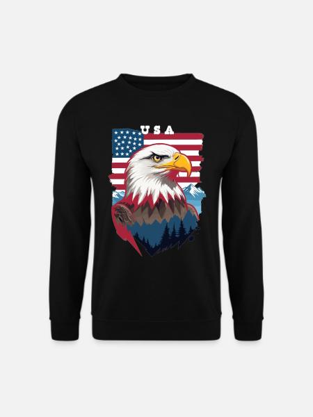 Bald eagle - Unisex Sweatshirt - black