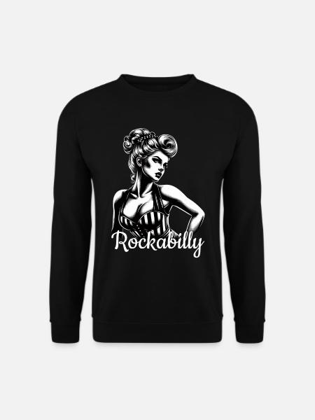 Rockabilly Wife Gift - Unisex Sweatshirt - black