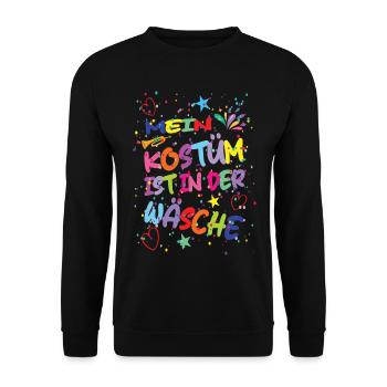 My costume is in the wash Carnival Carnival - Unisex Sweatshirt - black - Front - Alina (178cm) & Michal (187cm)