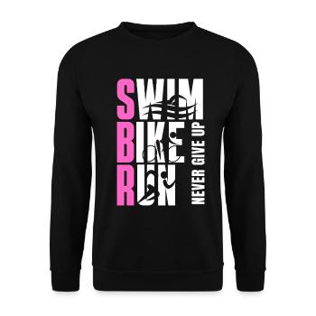 TRIATHLON MÄDCHEN WELLIG PINK - Unisex Pullover - Schwarz - Vorne - Alina (178cm) & Michal (187cm)