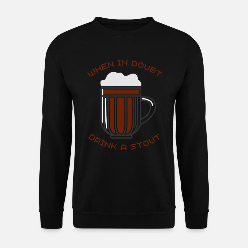 Stout Bier - Unisex Pullover - Schwarz