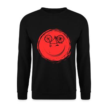 Bicycle Face - Unisex Sweatshirt - black - Front - Alina (178cm) & Michal (187cm)