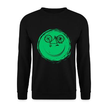 Bicycle Face - Unisex Sweatshirt - black - Front - Alina (178cm) & Michal (187cm)