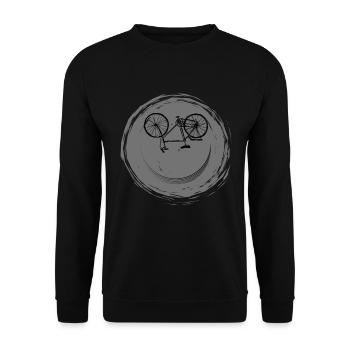 Bicycle Face - Unisex Sweatshirt - black - Front - Alina (178cm) & Michal (187cm)