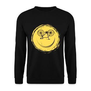 Bicycle Face - Unisex Sweatshirt - black - Front - Alina (178cm) & Michal (187cm)