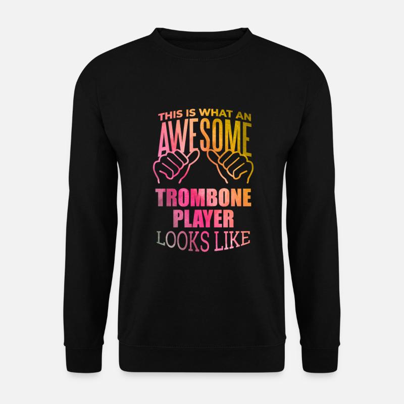 Posaune - Unisex Pullover - Schwarz