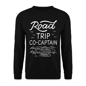 Road Trip Co-Captain I - Unisex Sweatshirt - black - Front - Alina (178cm) & Michal (187cm)