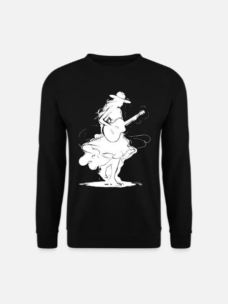 Fille de guitare - Sweat-shirt Unisexe - noir
